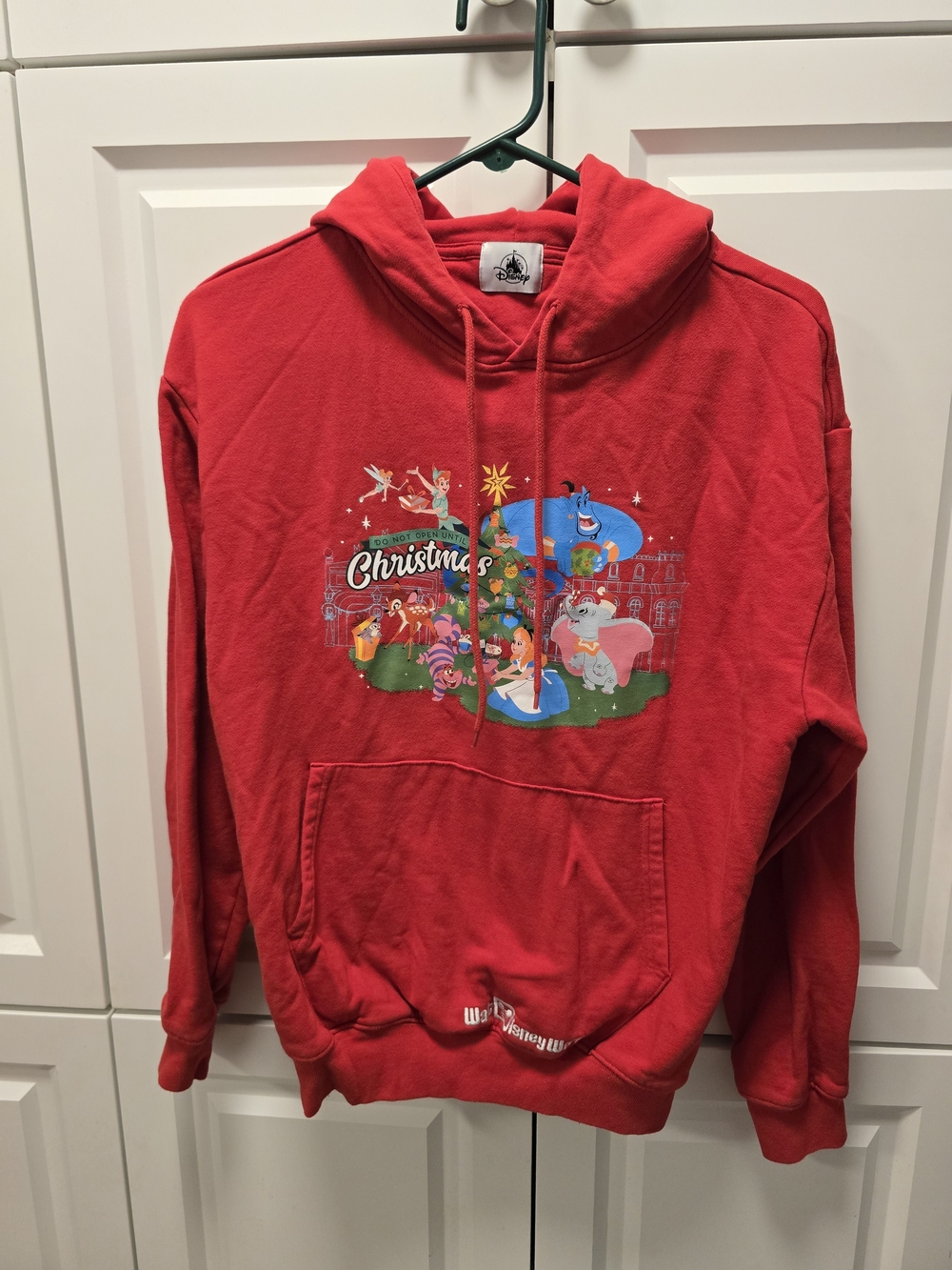 Disney Parks Classic Christmas Holiday Pullover Hoodie Sm Do Not Open Till Xmas